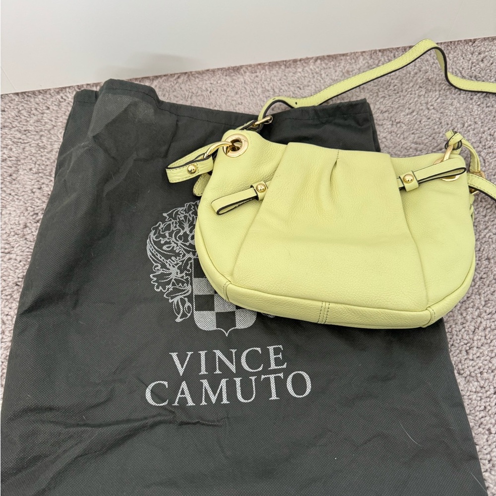 Vince Camuto Lime Christina Leather Crossbody Bag